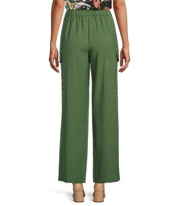 Investments Petite Size Wide Leg Cargo Pants Product Image