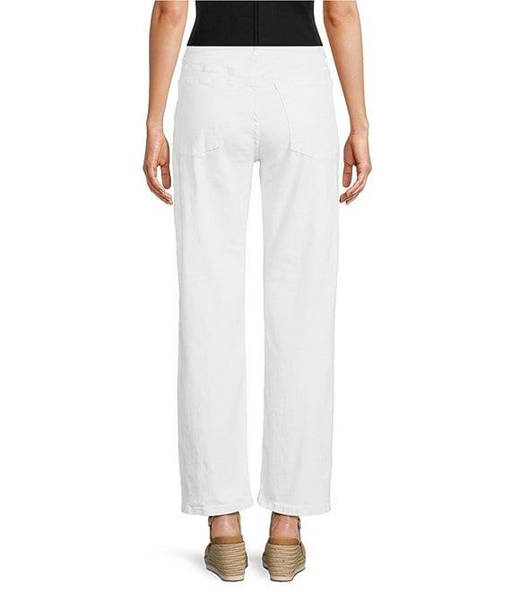 Reba Relaxed Straight Leg Distressed Denim Jeans Product Image