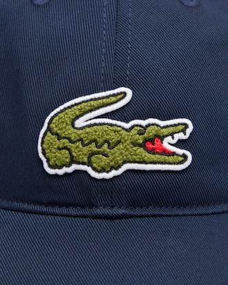 Crocodile Badge Cotton Twill Cap Product Image