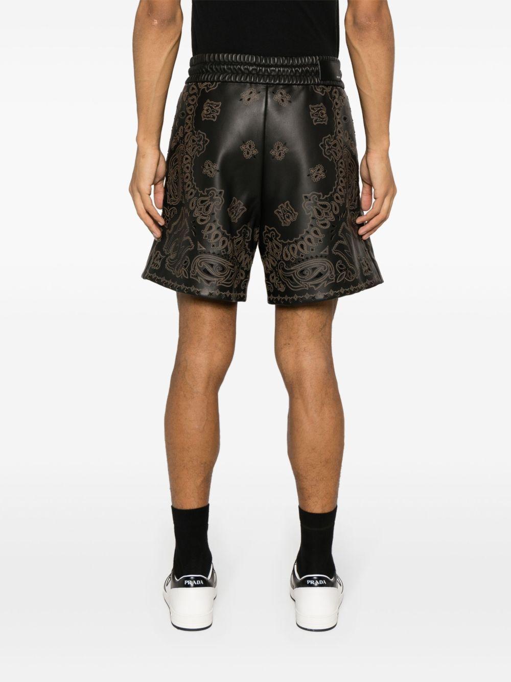 bandana leather shorts Product Image