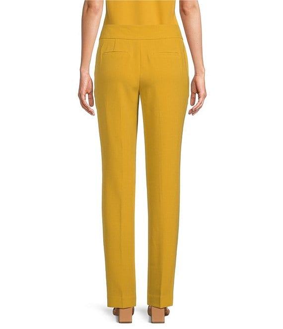Kasper Stretch Crepe Fly Front Slim Pants Product Image