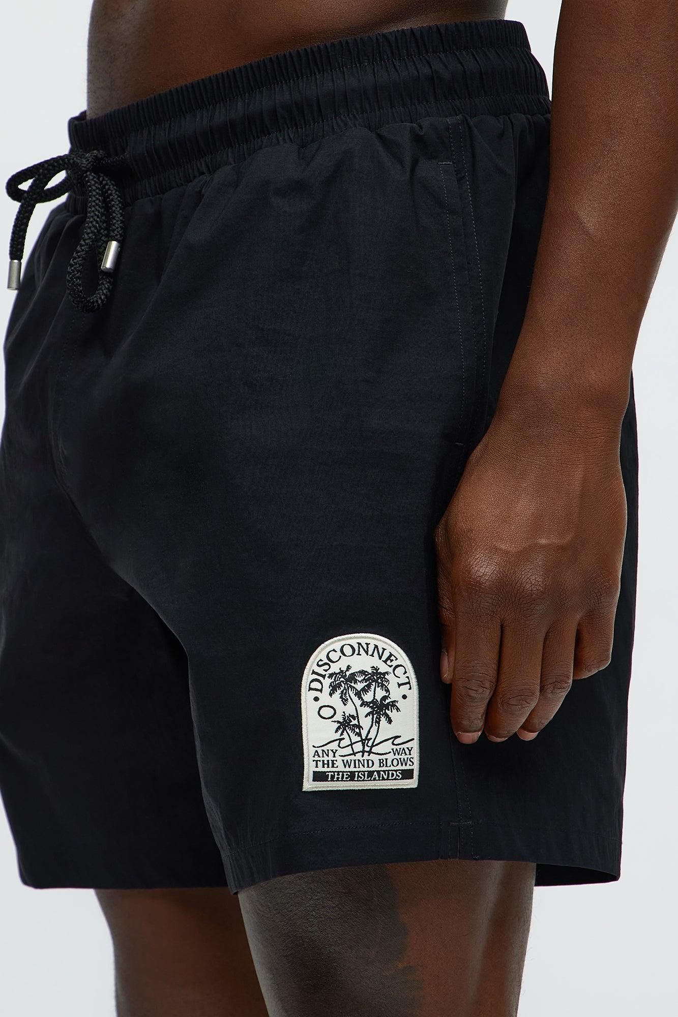 Tropical Disconnect Swim Classic Trunk - Black Product Image