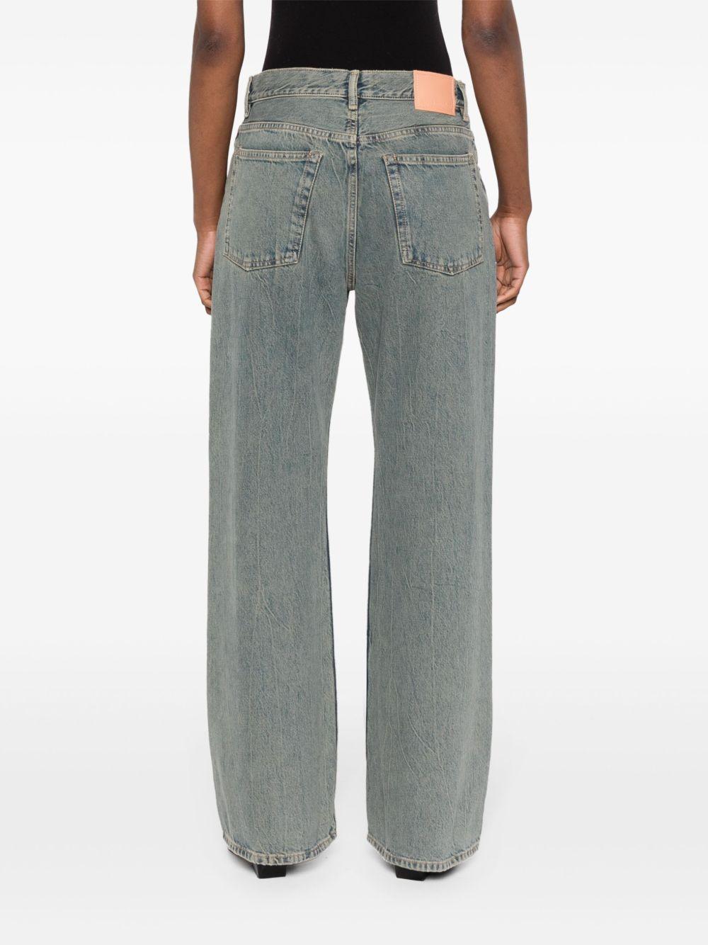mid-waist wide-leg jeans  Product Image