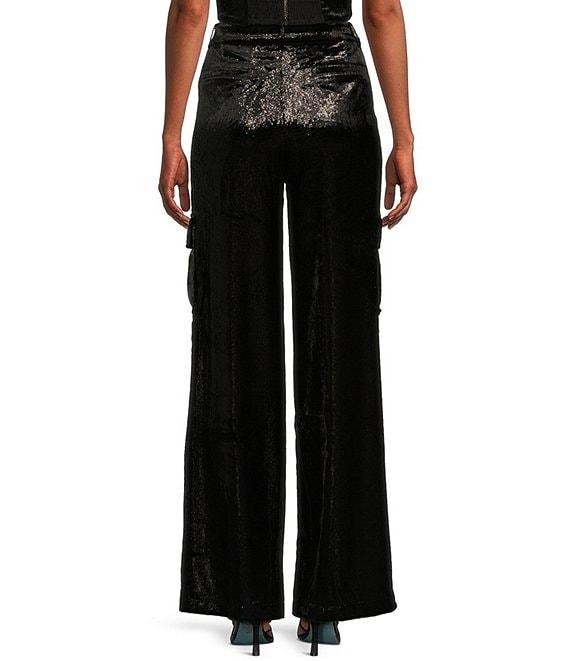 Guess Jolie Velvet Coordinating Cargo Pants Product Image