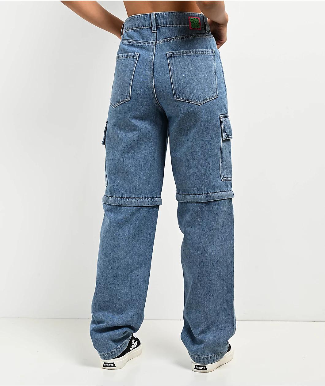 Empyre Tori Shindig Blue Zip Off Cargo Jeans Product Image