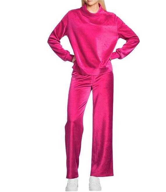 Westbound Coordinating Velour Rib Pull On Wide Leg Pants Product Image