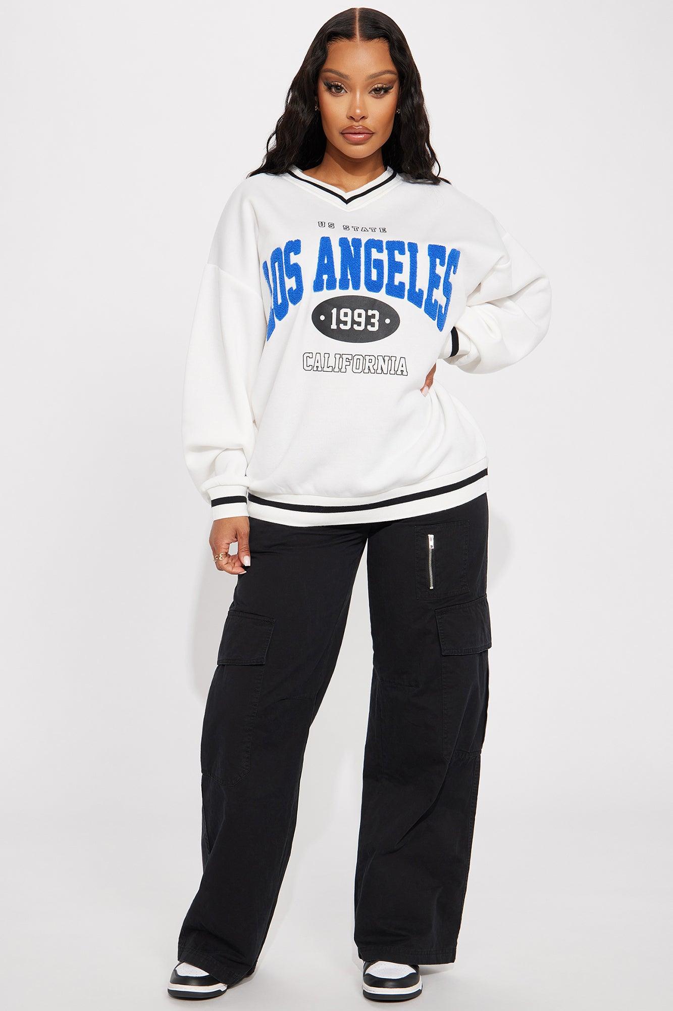 Los Angeles Varsity Sweatshirt - Cream Product Image