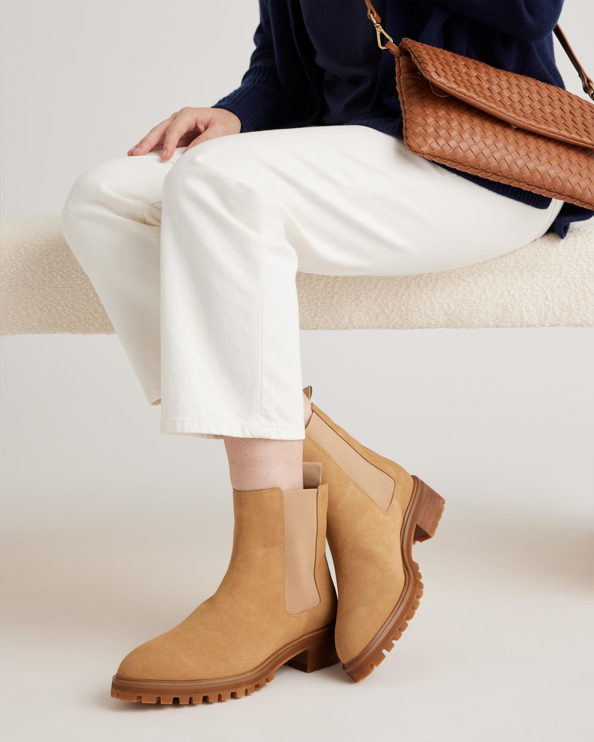 Quince | Women's Suede Chelsea Boot Suede Leather Product Image