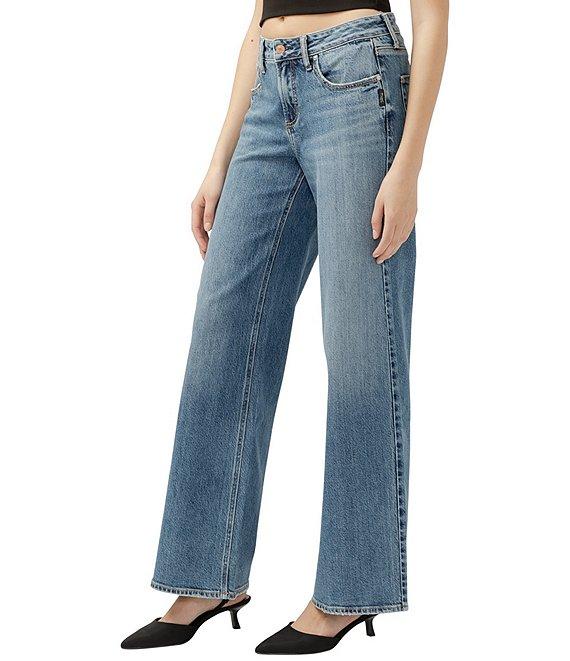 Silver Jeans Co. Suki Mid Rise Wide Leg Jeans Product Image