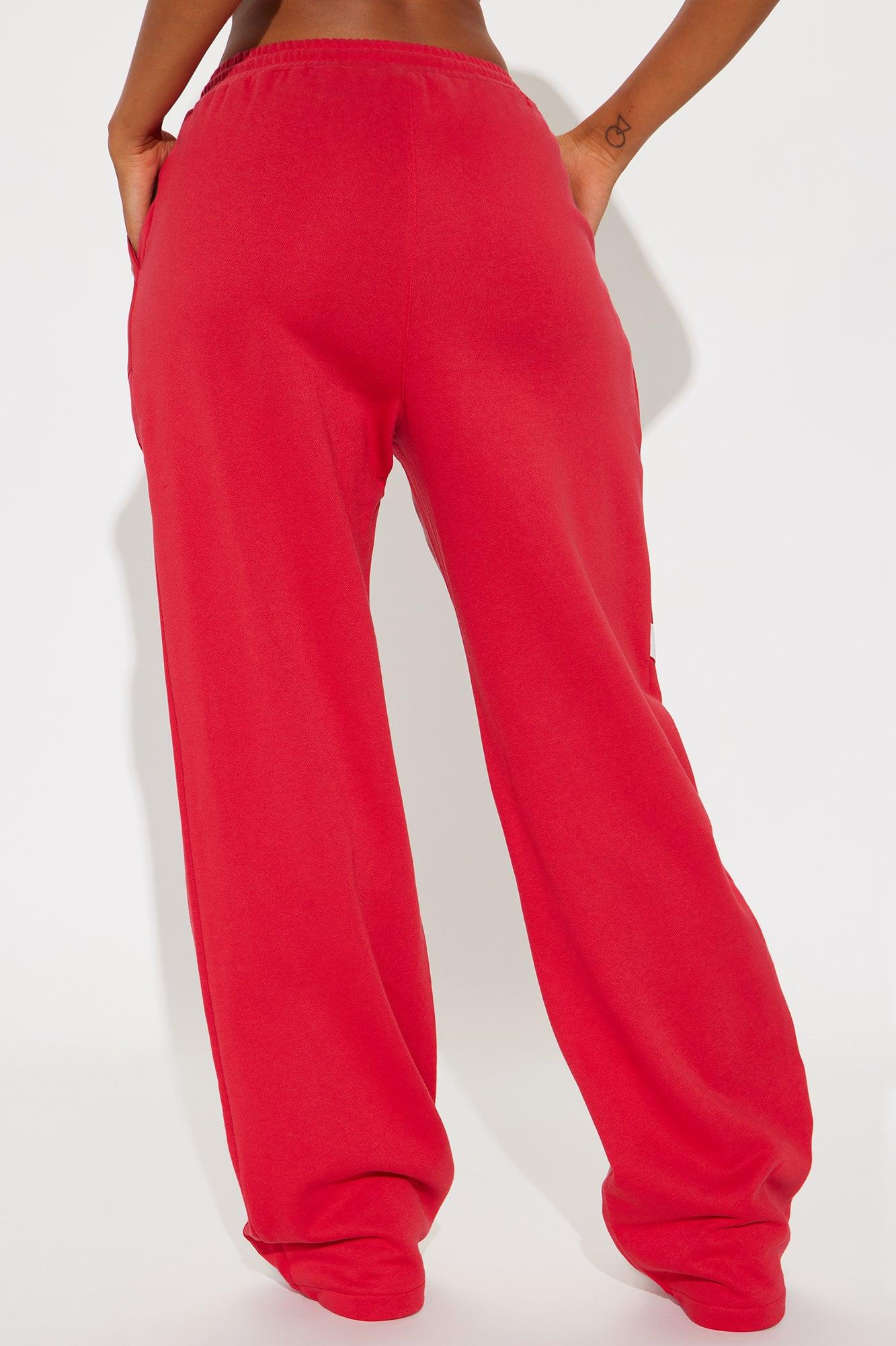 Private Landing Striped Track Pant - Red/White Product Image