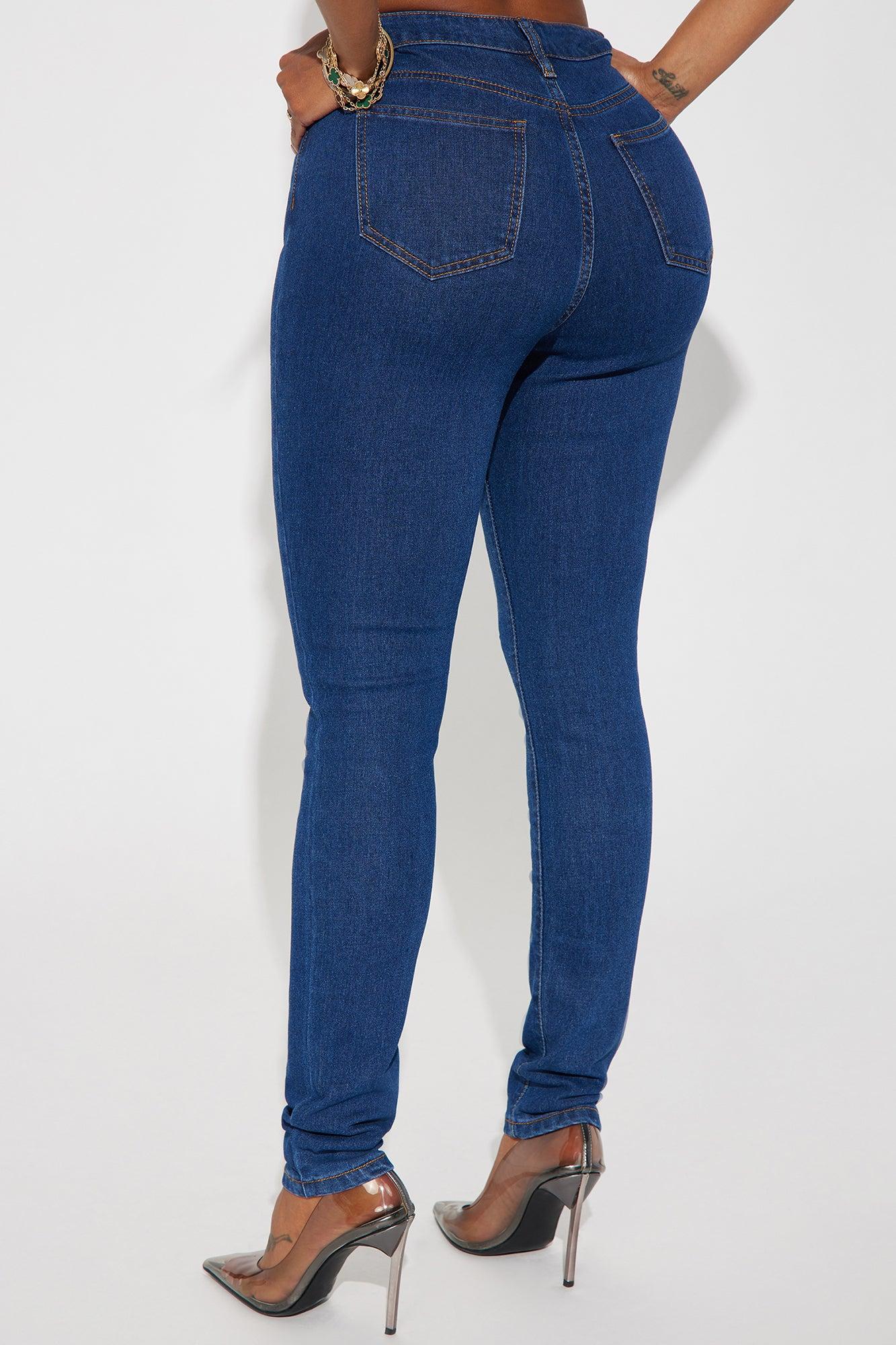 Bethany Basic Stretch Skinny Jeans - Dark Wash Product Image