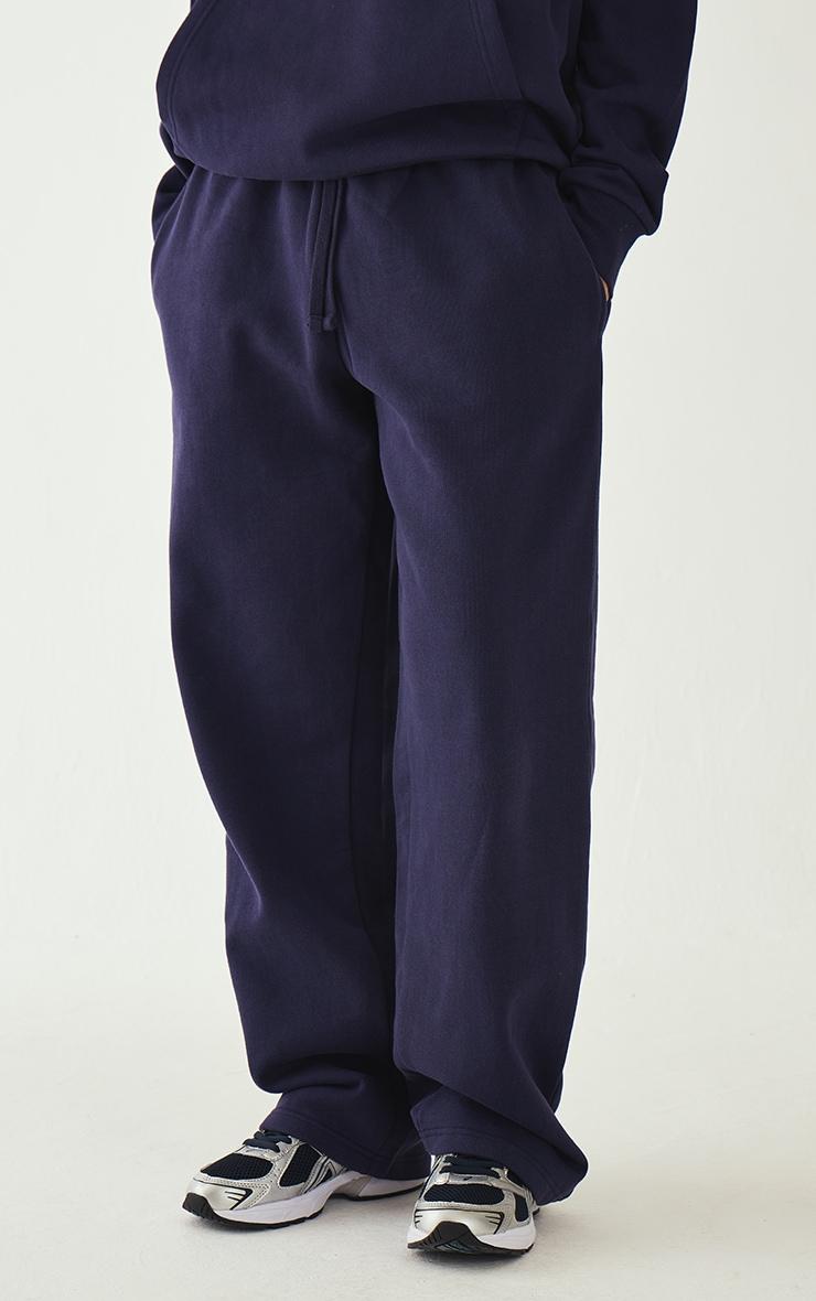 Navy Premium Straight Leg Sweatpants Product Image