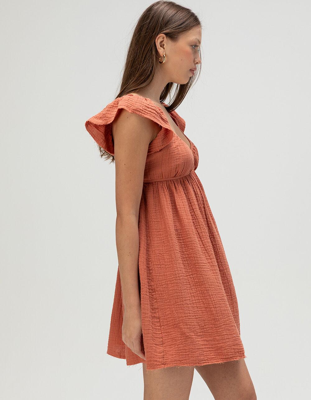 ROXY Luna Womens Mini Dress - HAZELNUT Product Image