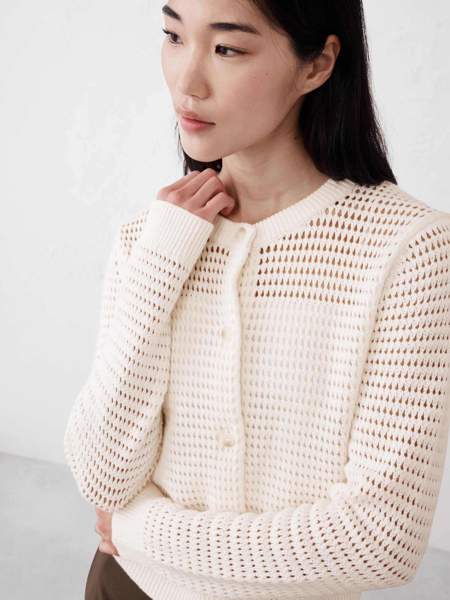 Open Stitch Cardigan Product Image