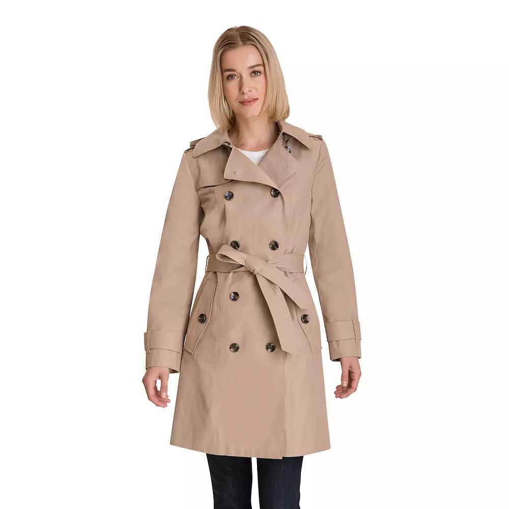 Women's London Fog Double Breasted Trench Coat,  Product Image
