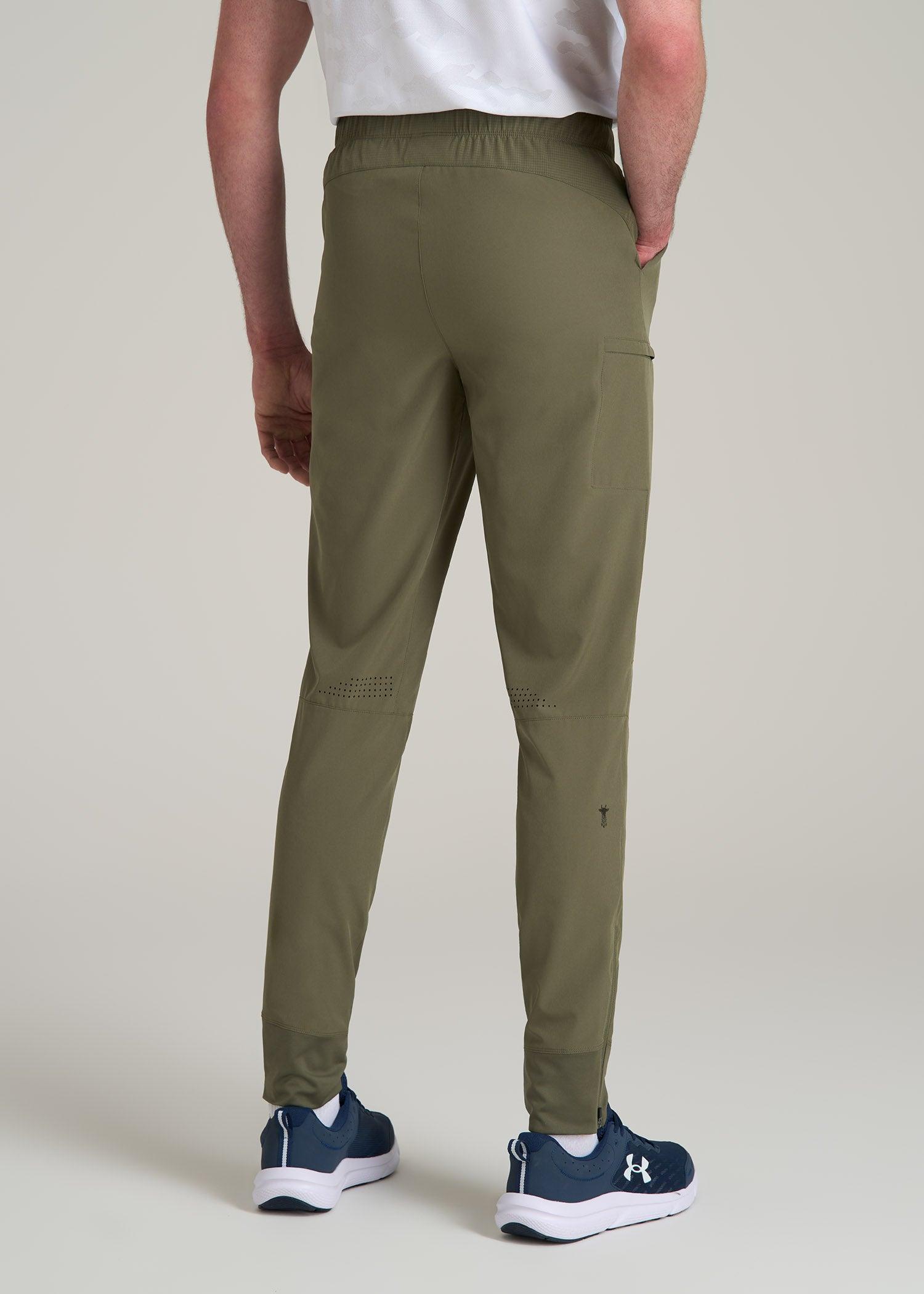 Featherweight Perforated Training Joggers for Tall Men in Olive Male Product Image