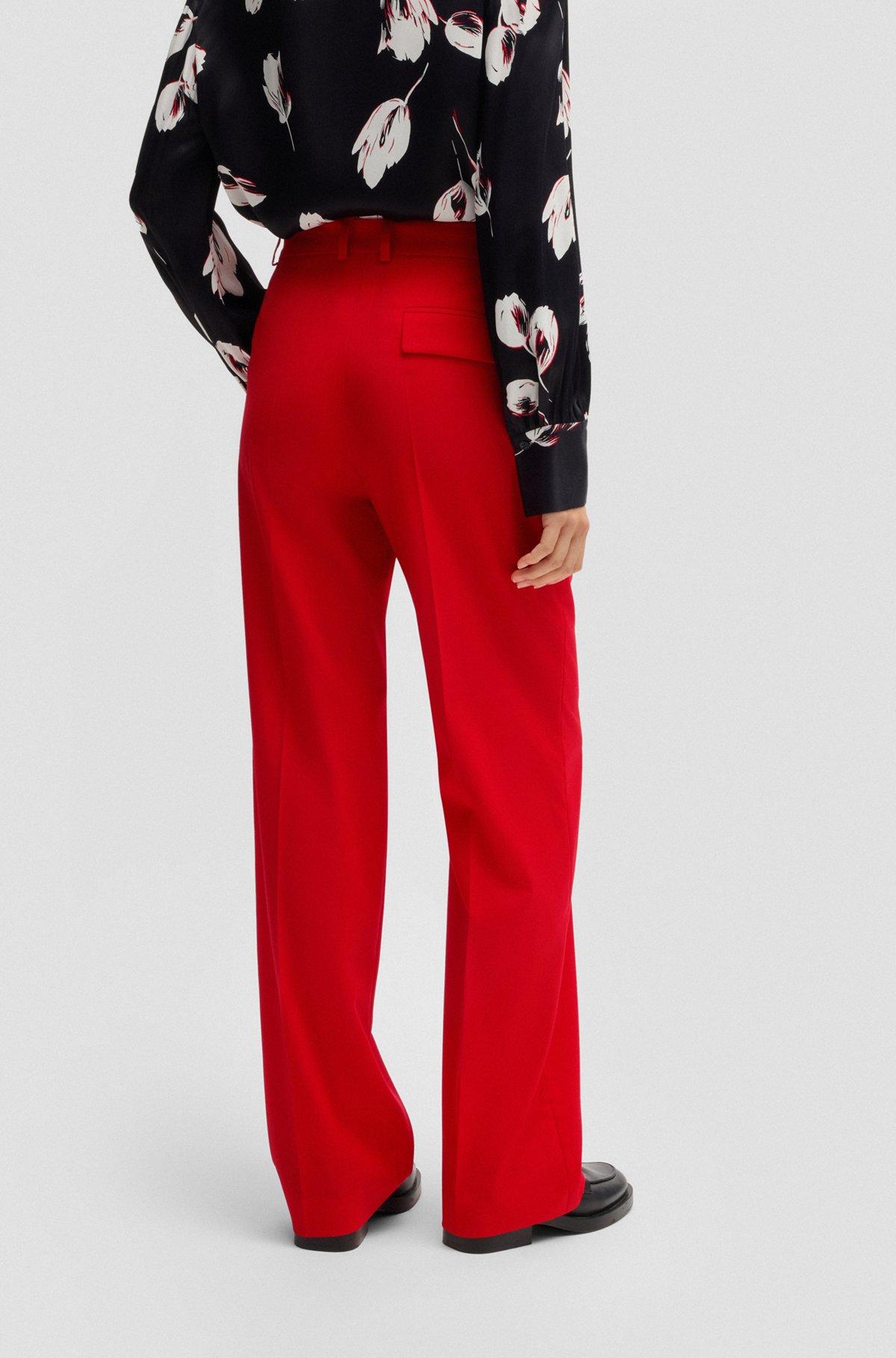 Straight-leg trousers in wool Product Image
