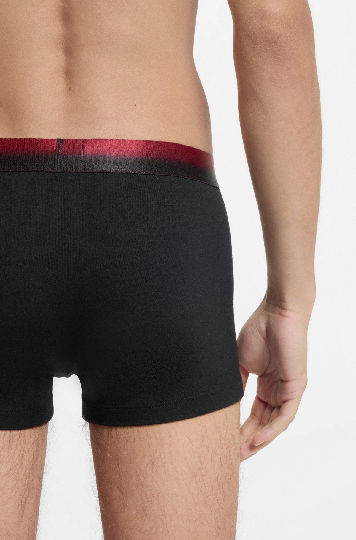 Three-pack of degradé-waistband trunks Product Image