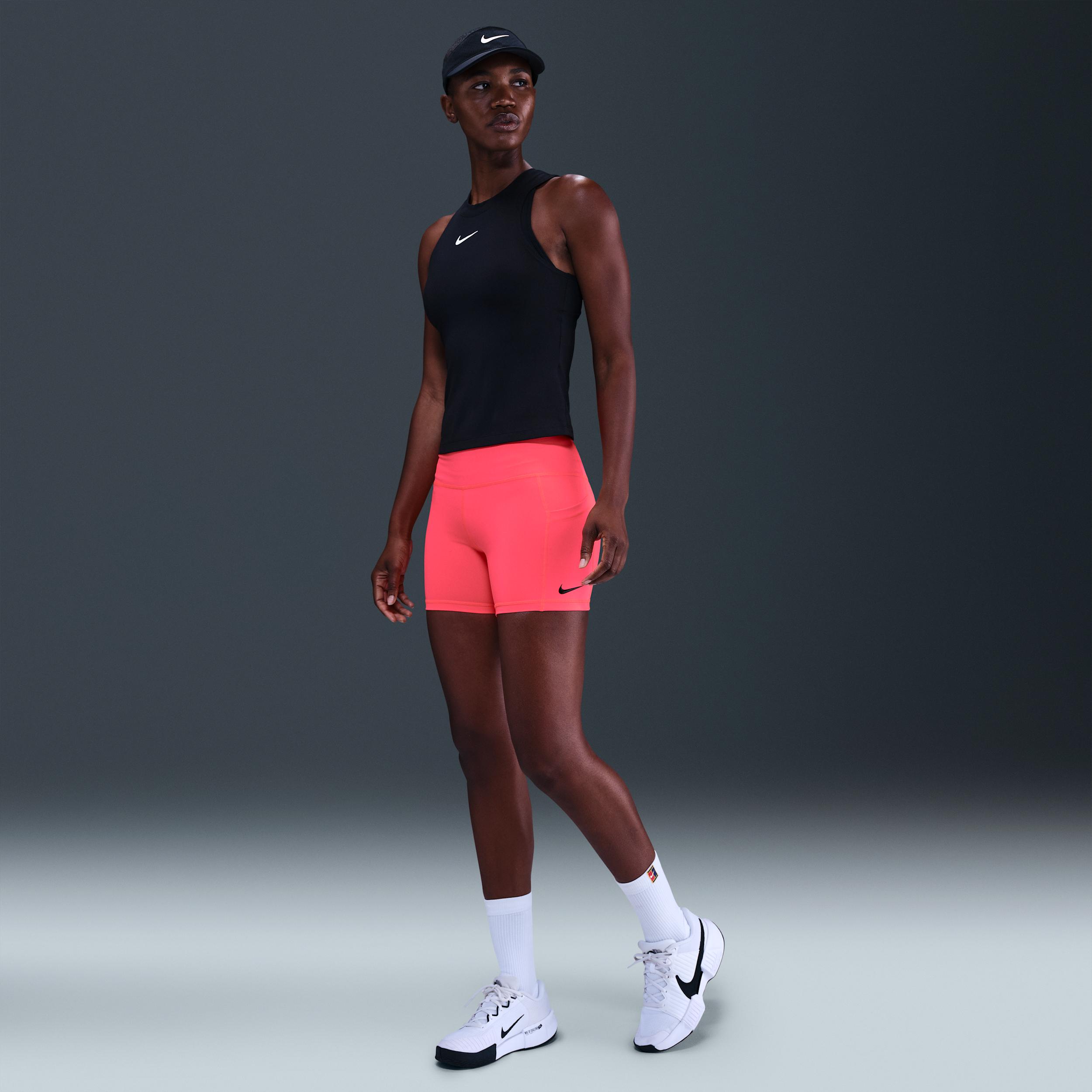 Nike Womens Court Dri-FIT Tennis Shorts with Pockets | FZ6677-491 Product Image