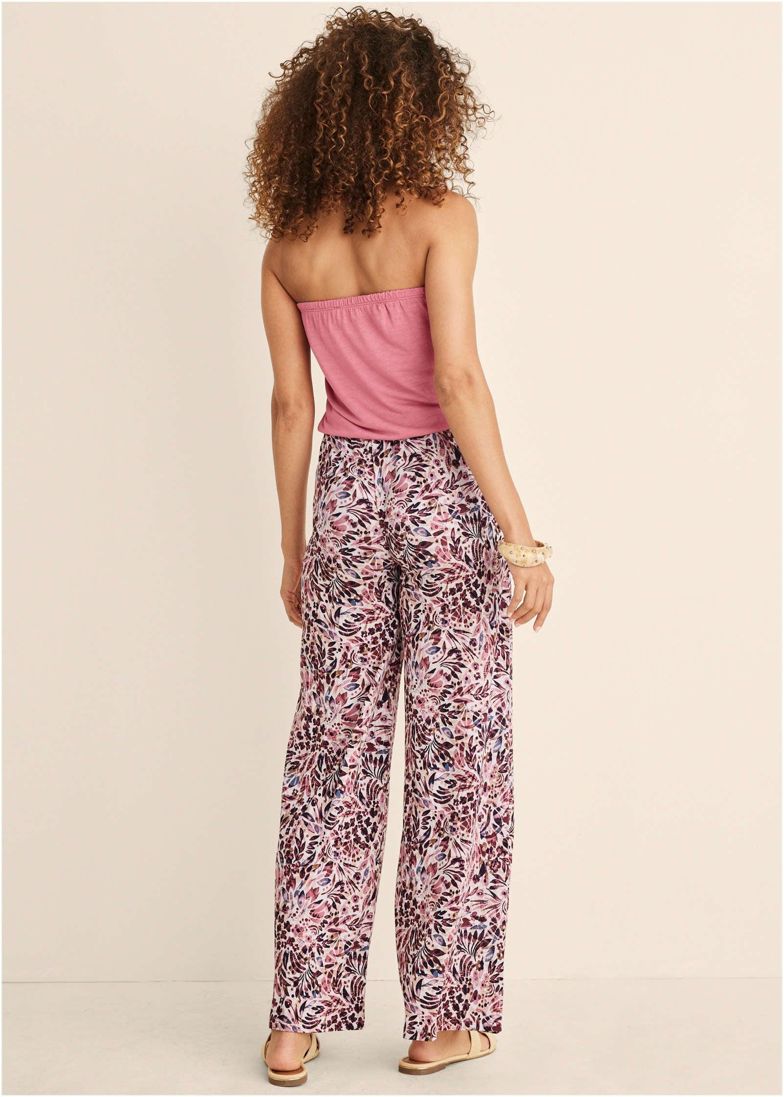 Abstract Mirage Jumpsuit - Cream Multi Product Image