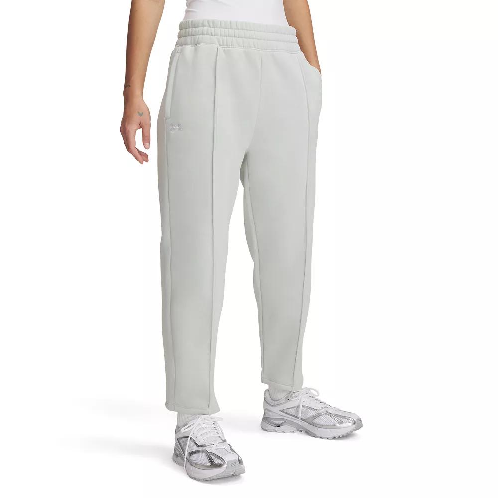 Women's Under Armour Rival Fleece Pintuck Ankle Pants,  Product Image