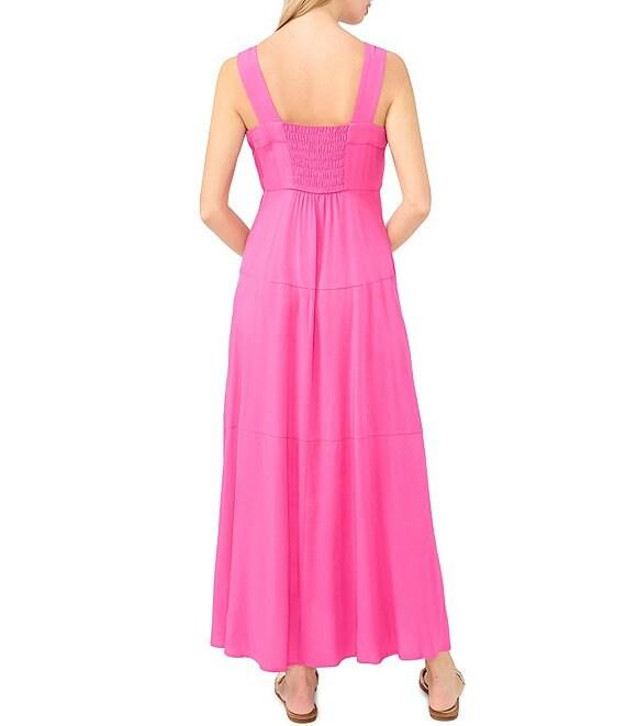 Vince Camuto Square Neck Sleeveless Shift Maxi Dress Product Image