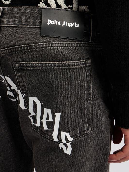 Curved Logo Denim Jeans Product Image