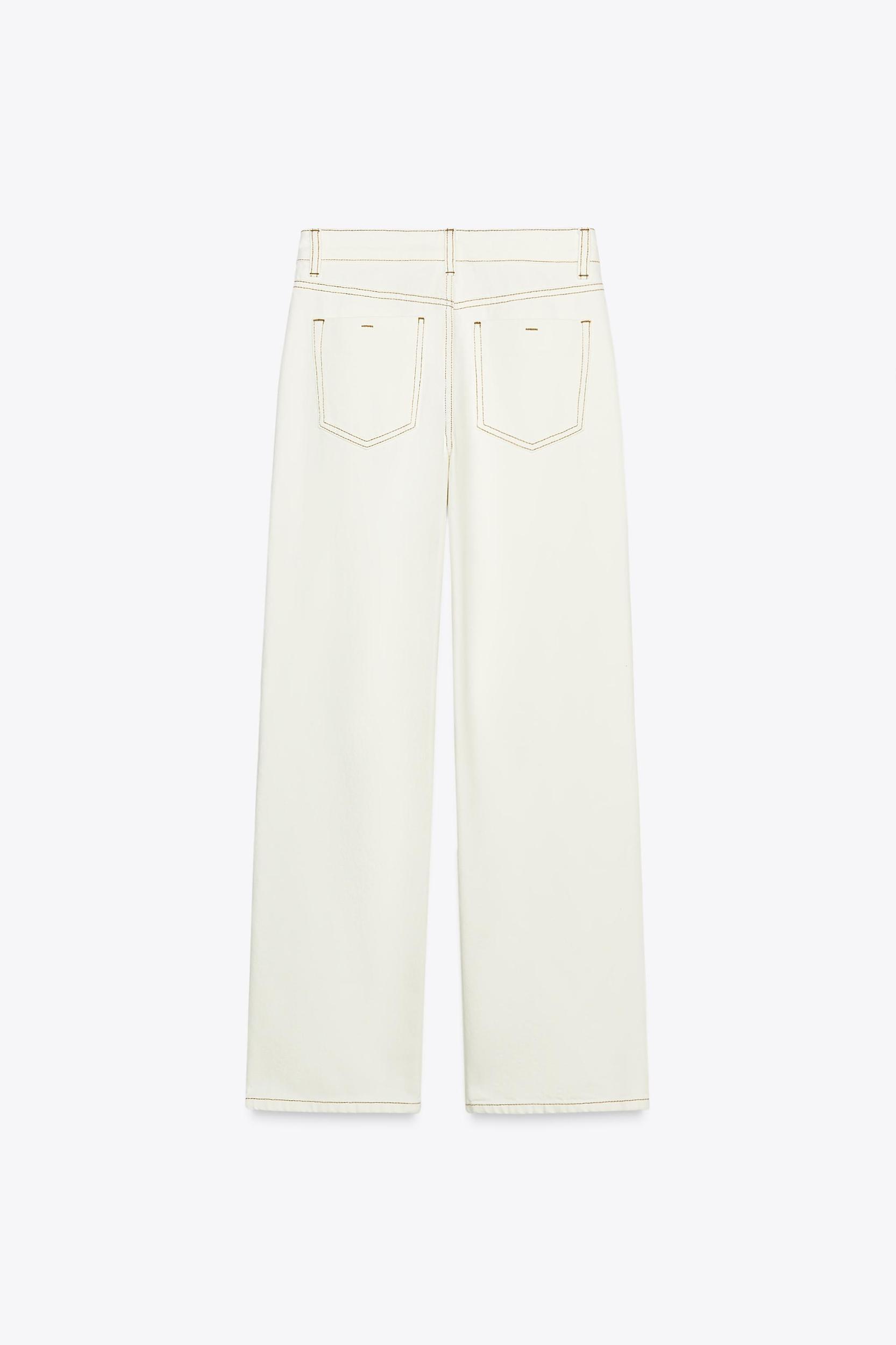 Z1975 SLIM HIGH-WAISTED JEANS WITH CONTRAST TOPSTITCHING Product Image
