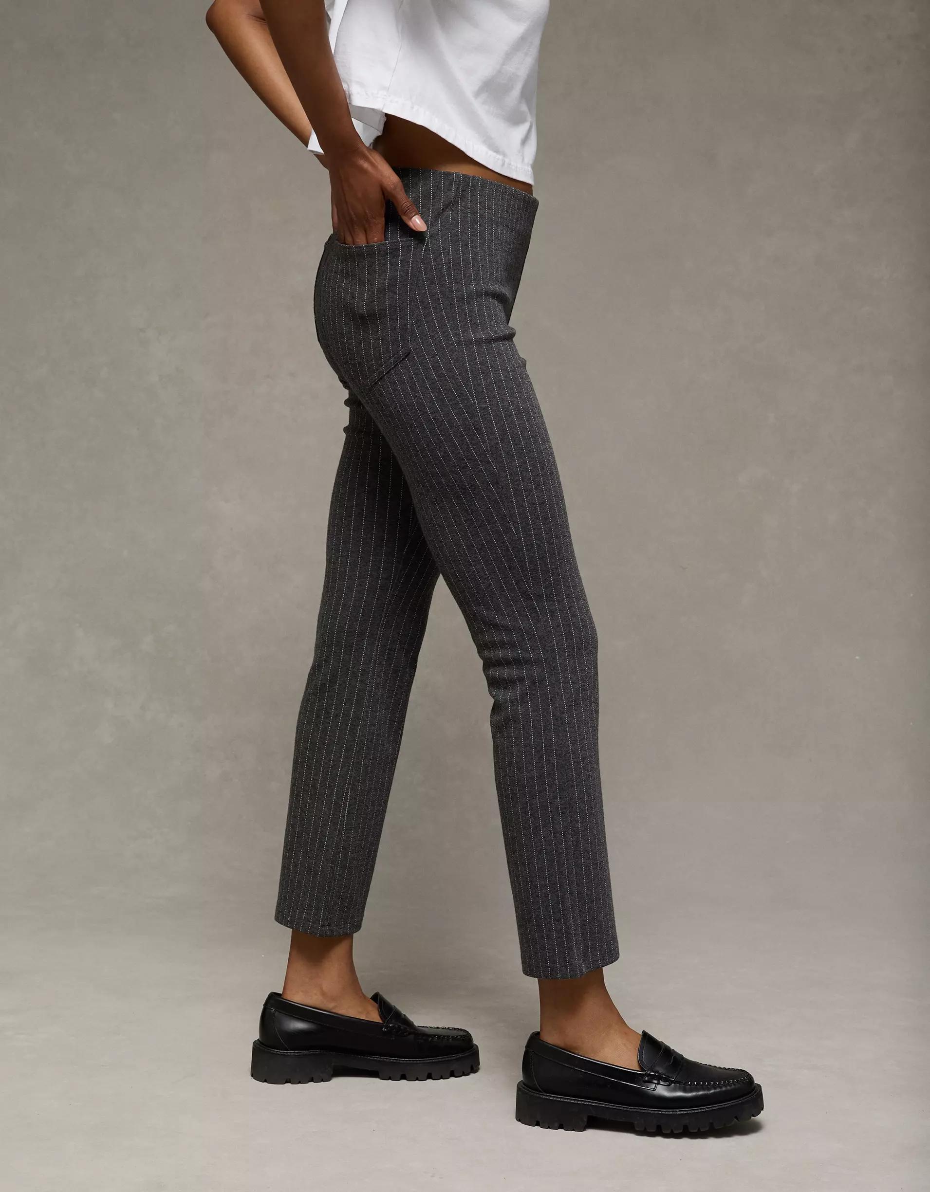 AE Stretch High-Waisted Ankle Skinny Kick Pant Product Image