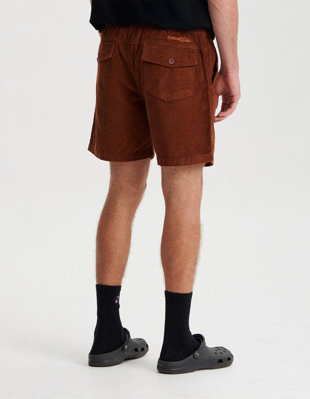 THE CRITICAL SLIDE SOCIETY All Day Cord Mens Shorts - ECRU Product Image