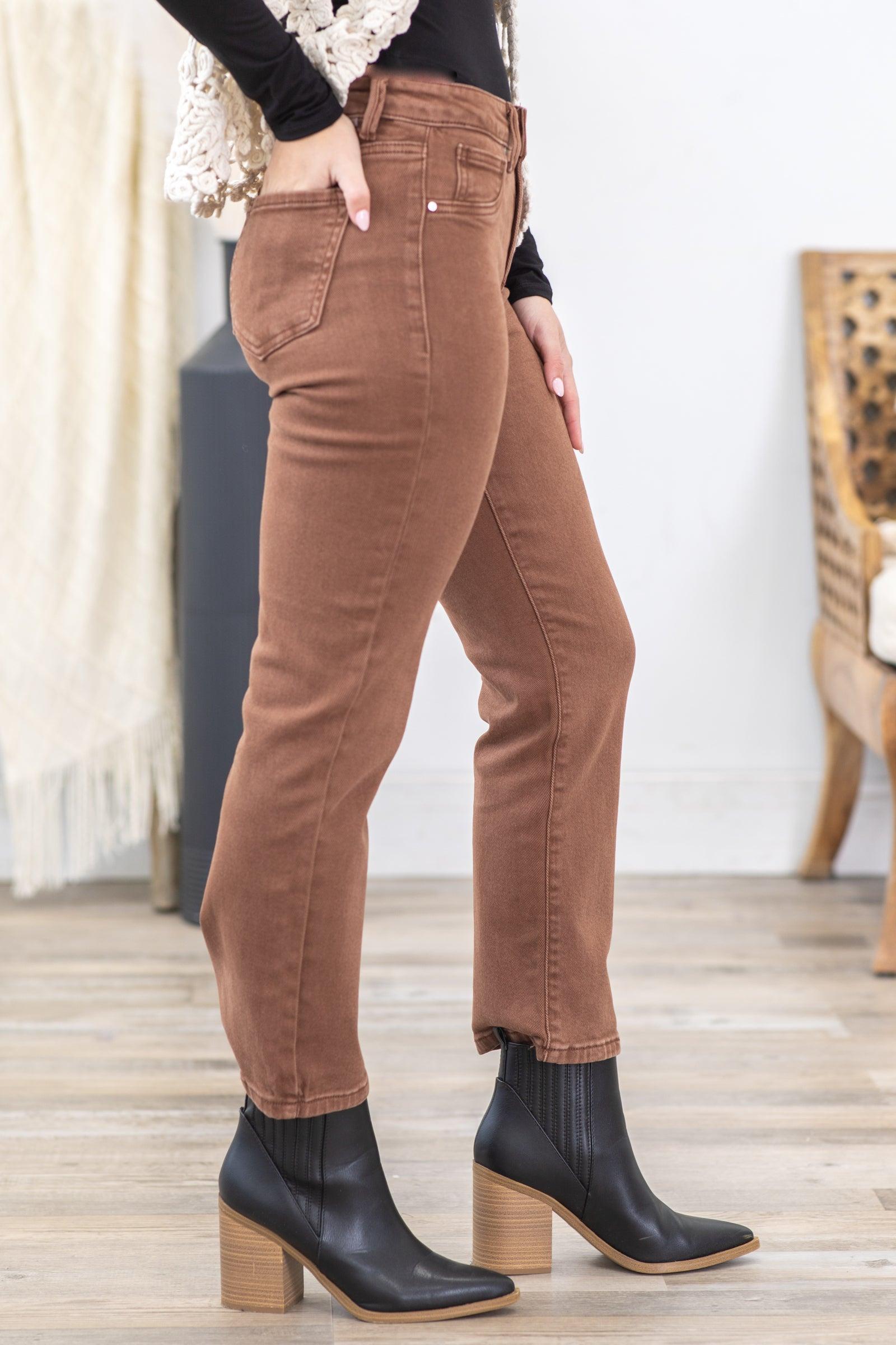 Risen Mid Rise Straight Crop Pants Product Image