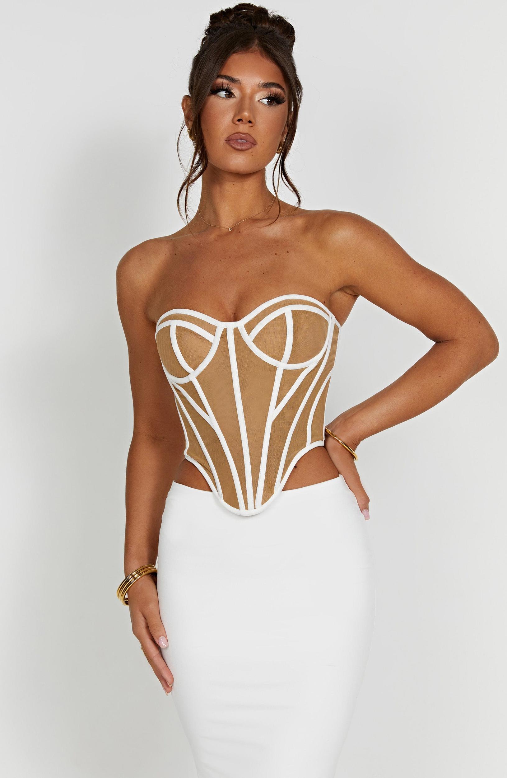 Santanna Corset - Ivory/Nude Product Image