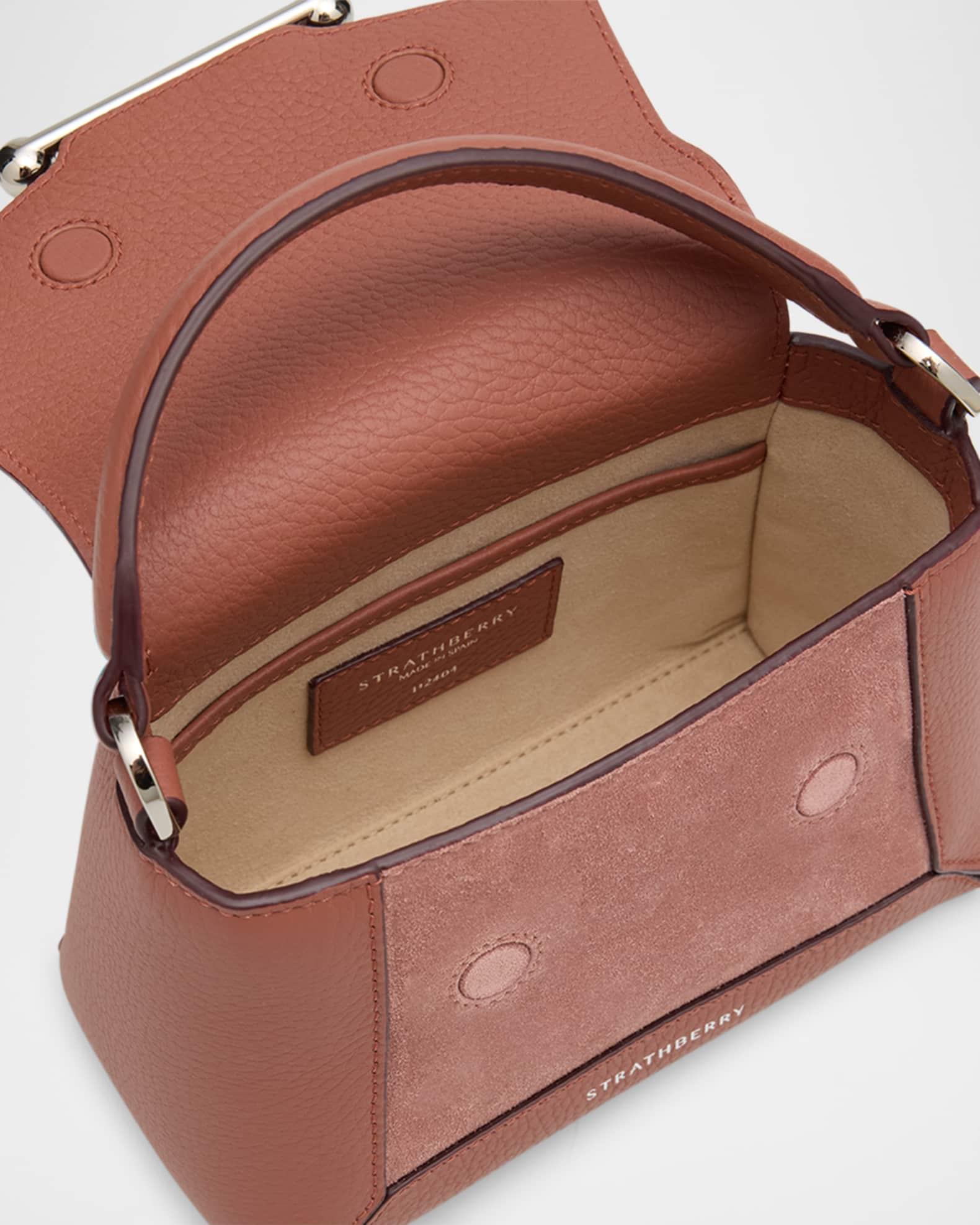 Mosaic Nano Leather & Suede Top-Handle Bag Product Image