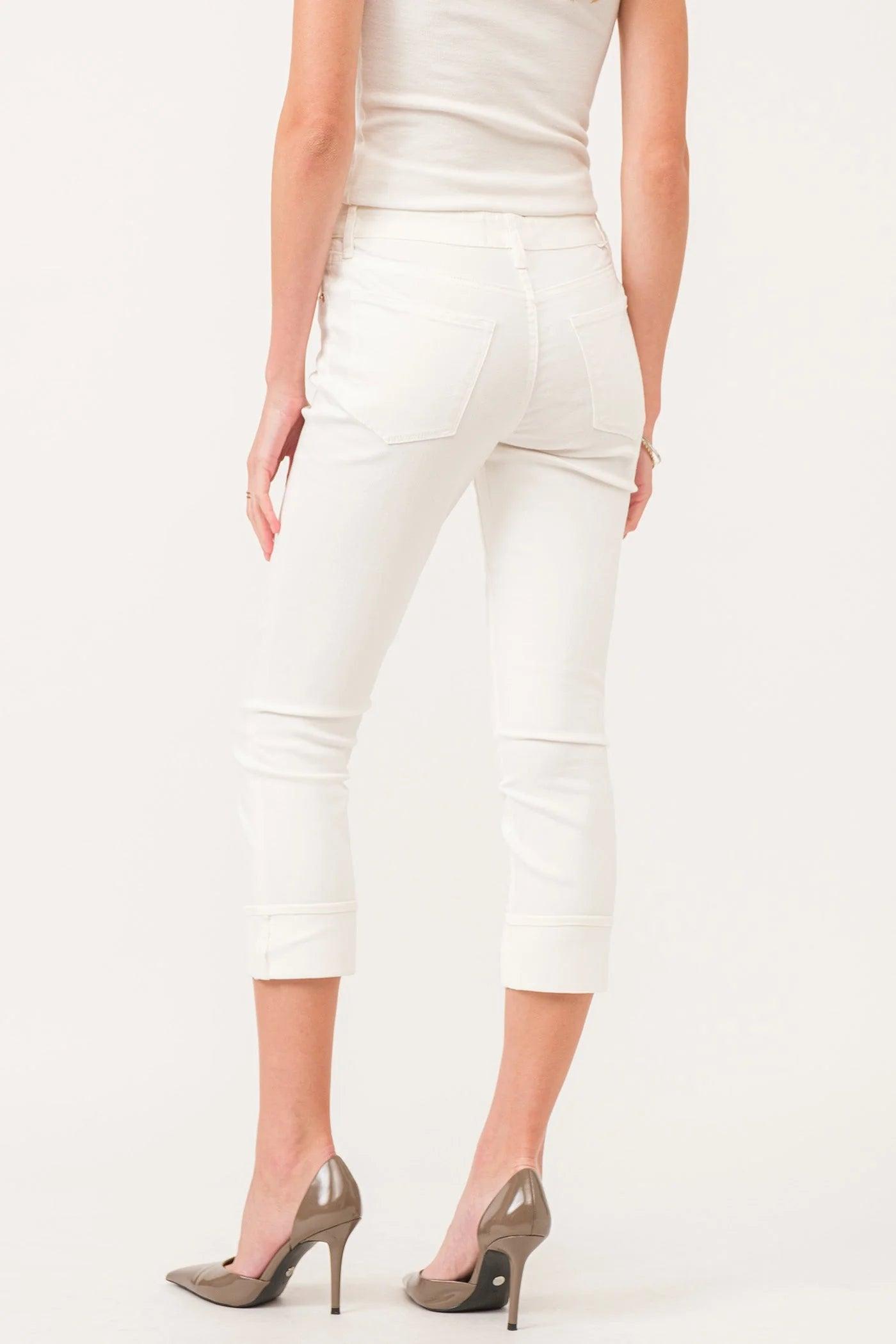 Blaire High Rise Cuffed Slim Straight Jeans Product Image