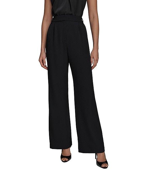 Donna Karan High Rise Wide Leg Pant With Pleats Product Image