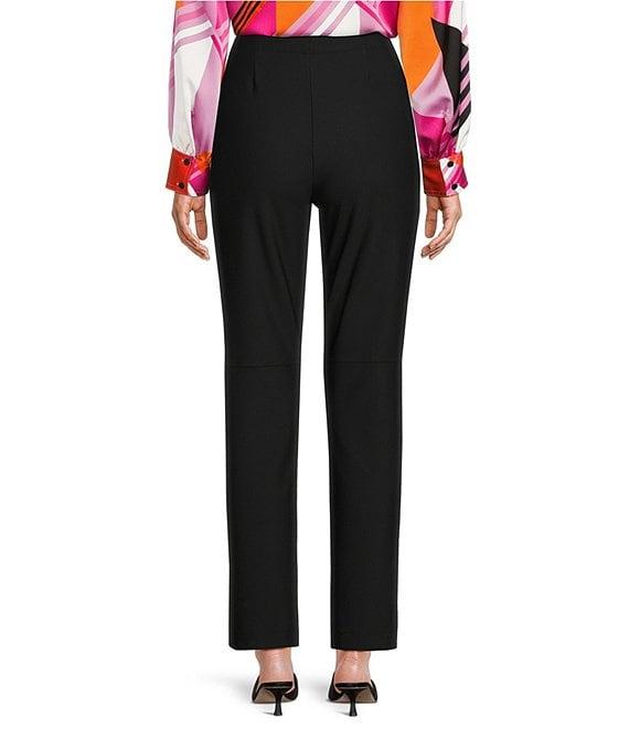 KARL LAGERFELD PARIS Stretch High Rise Straight Leg Pants Product Image