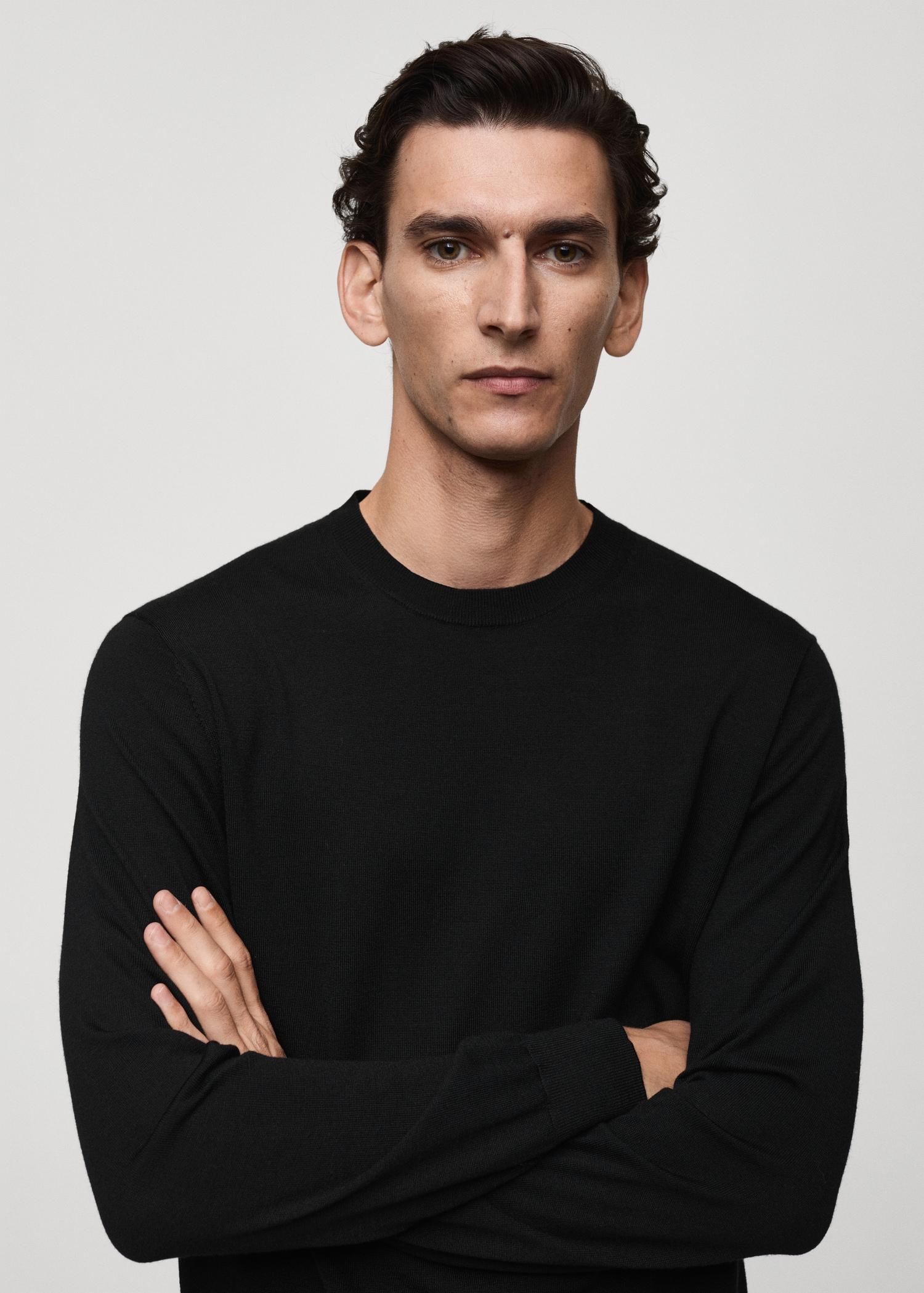 100% merino wool sweater - Men | MANGO USA Product Image