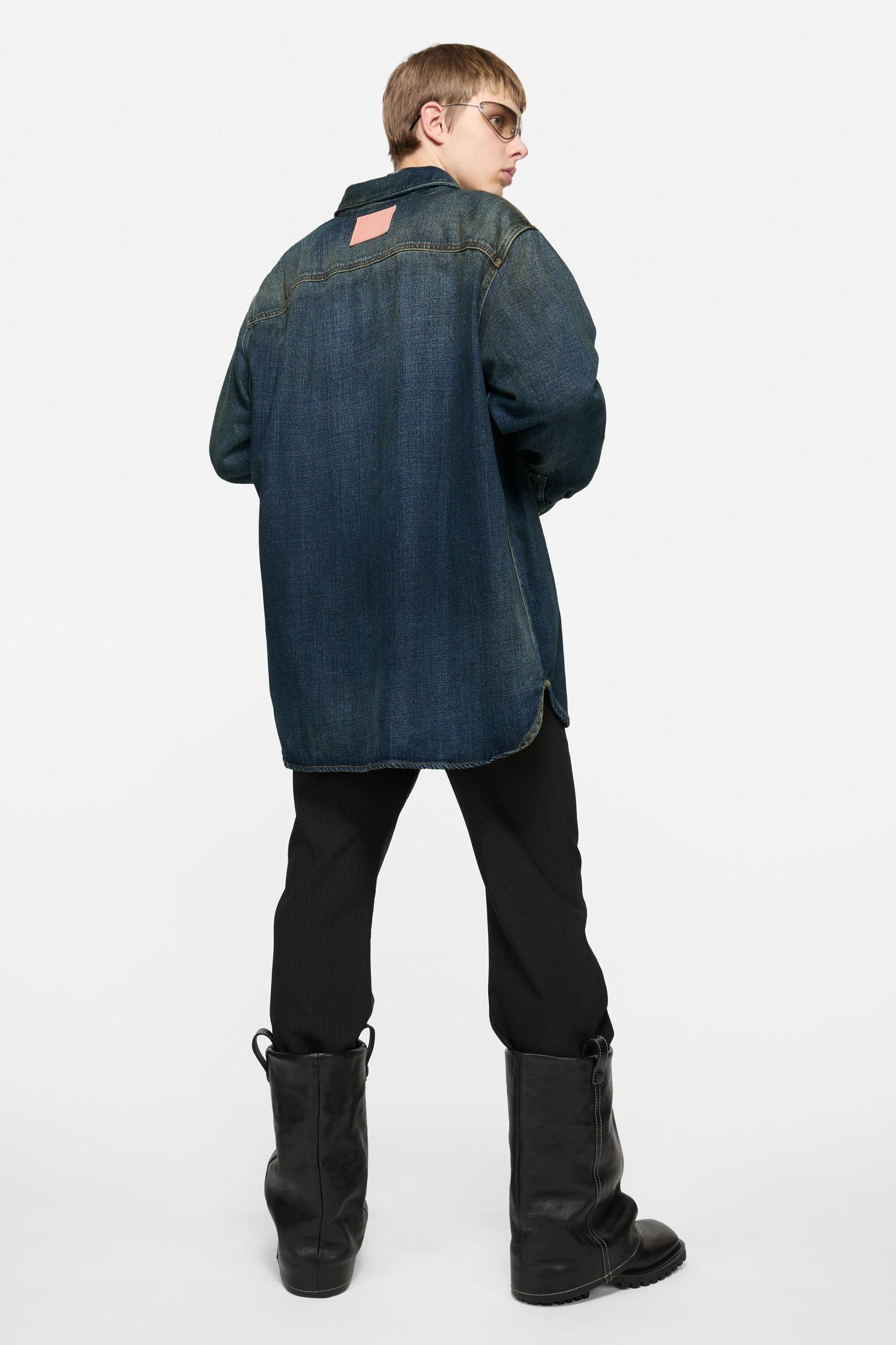 Denim button-up shirt Product Image