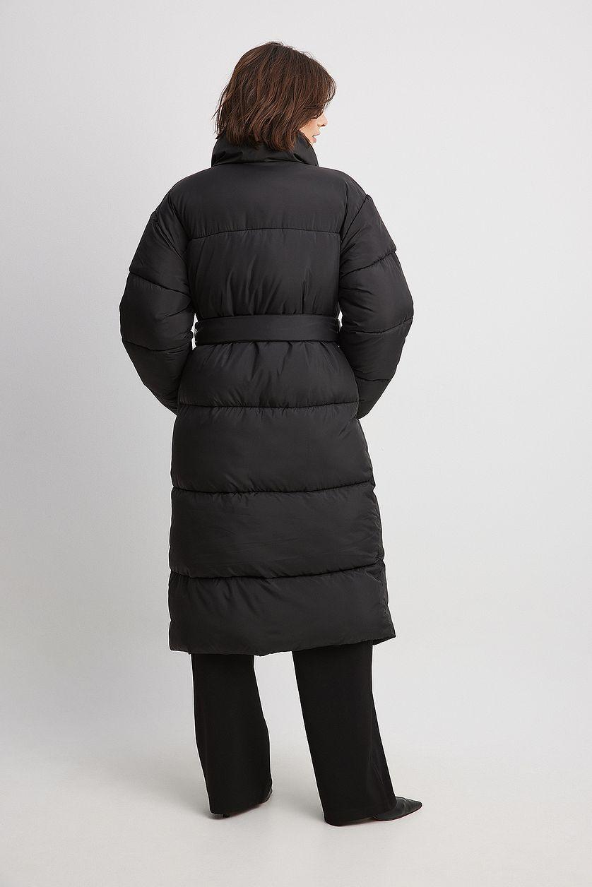 Long Belted Padded Jacket Product Image