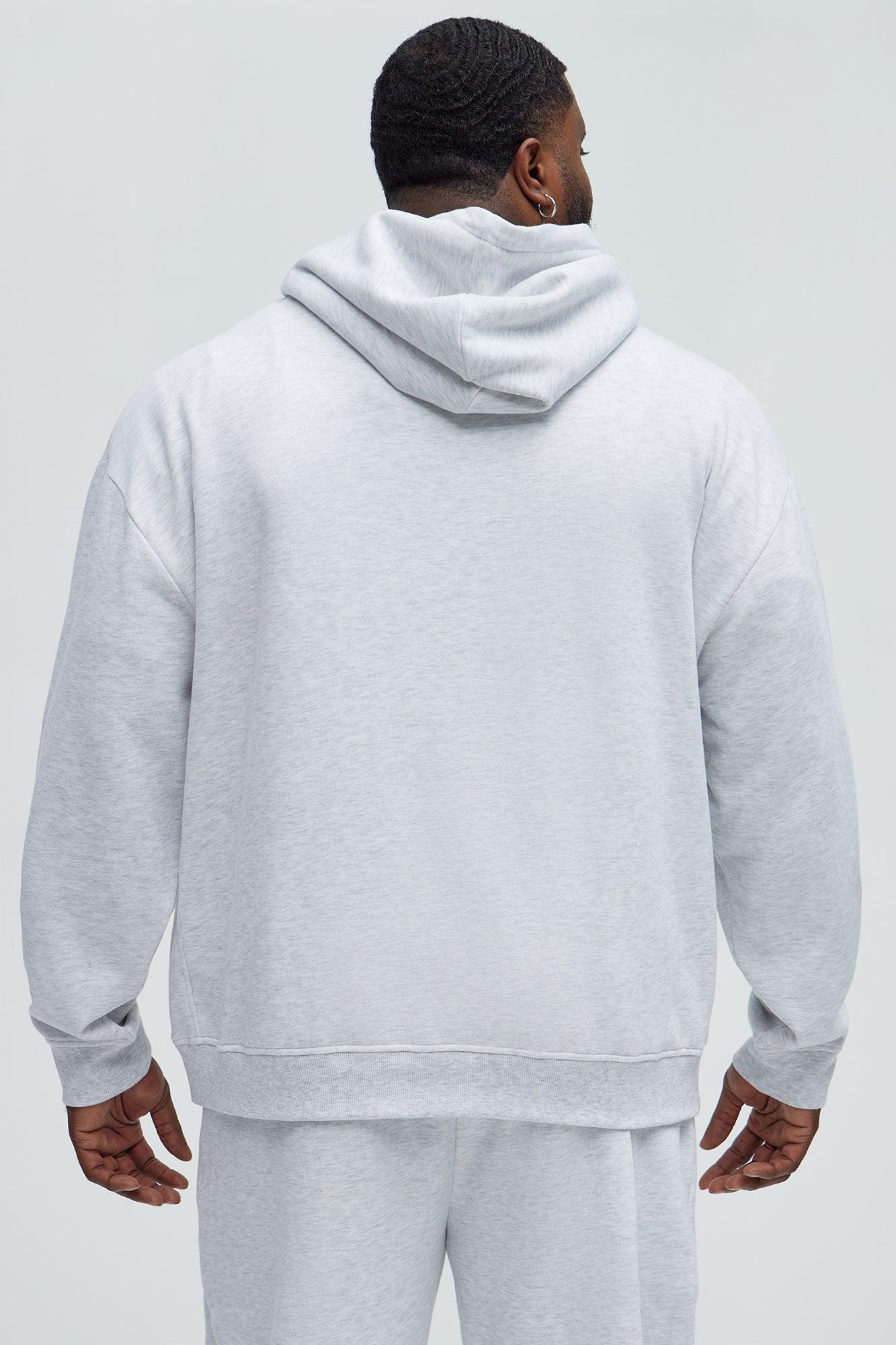 He's Him Hoodie - Heather Grey Product Image