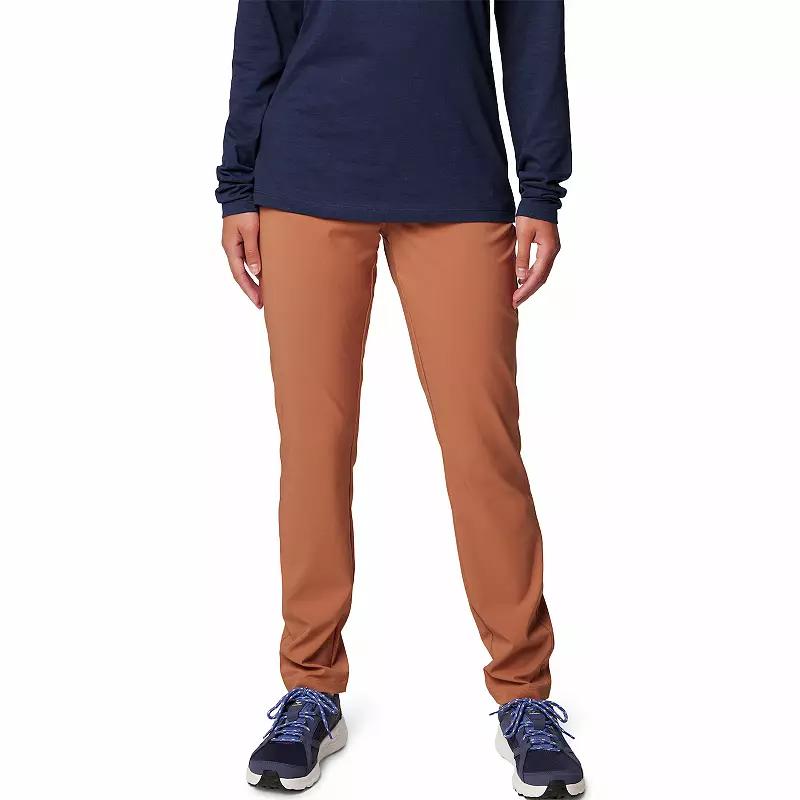 Women's Columbia Slim Midrise Anytime Pull-On Pants, Size: Small, Camel Brown Product Image