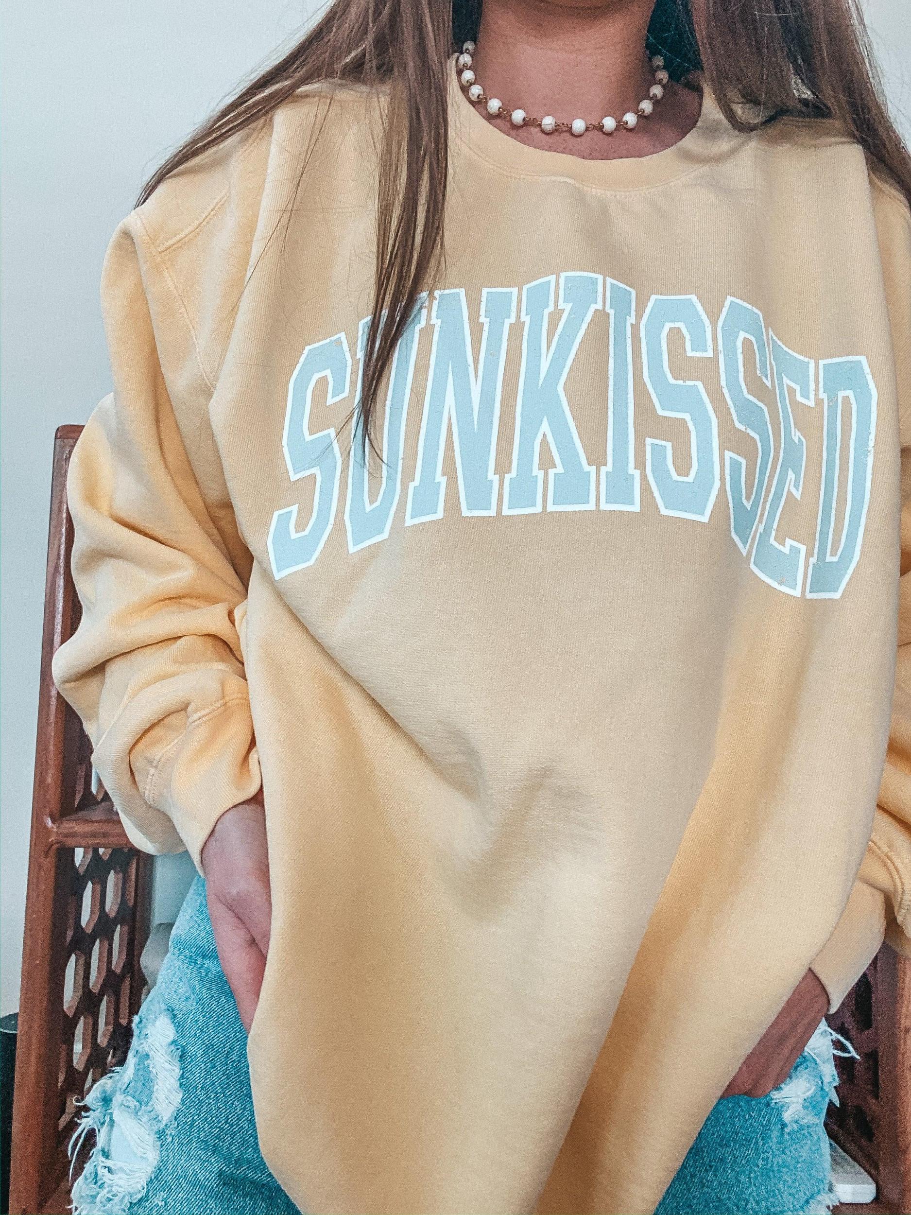 Original Sunkissed Comfort Colors Sweatshirt Girls Product Image