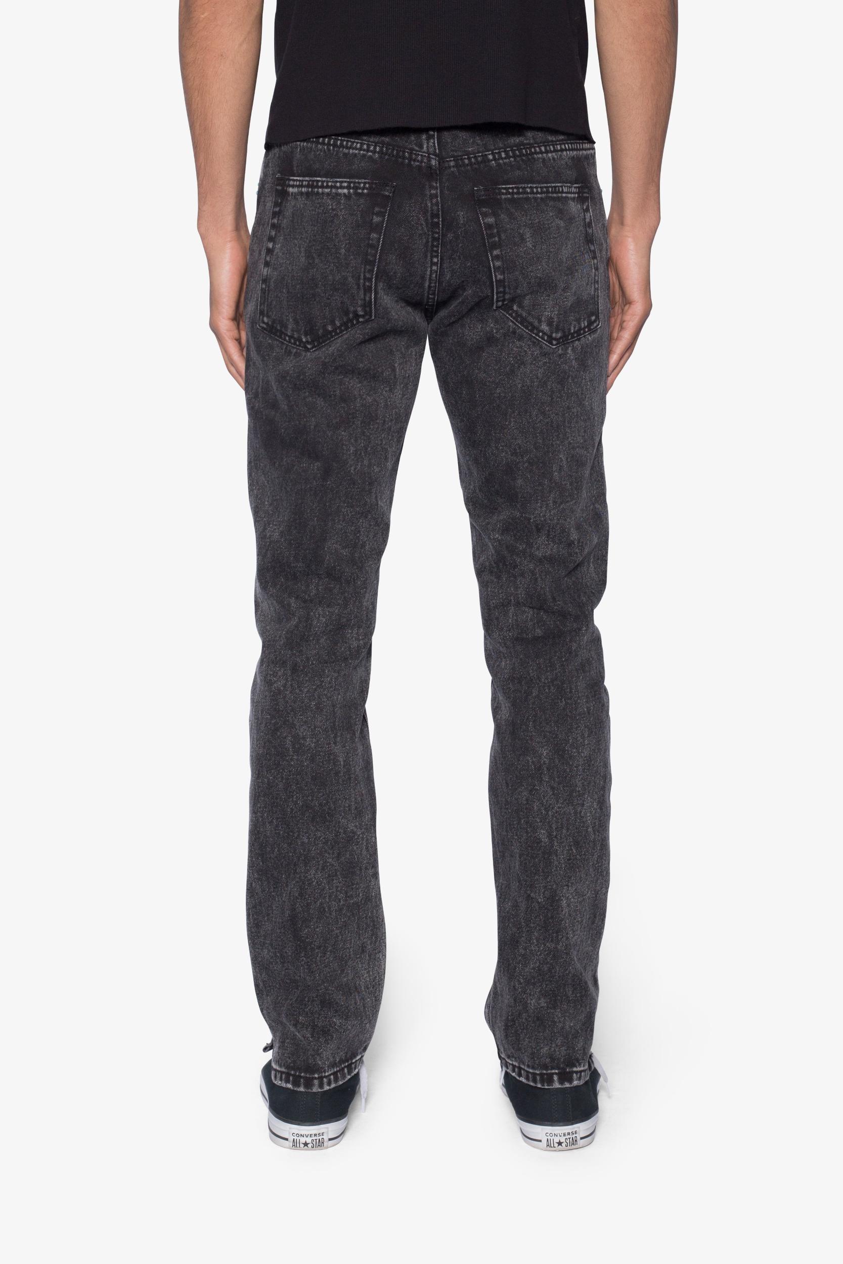 D701 Studded Turquoise Denim - Black Product Image