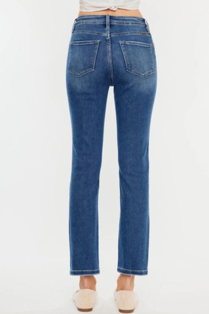 High Rise Slim Straight Jeans Product Image