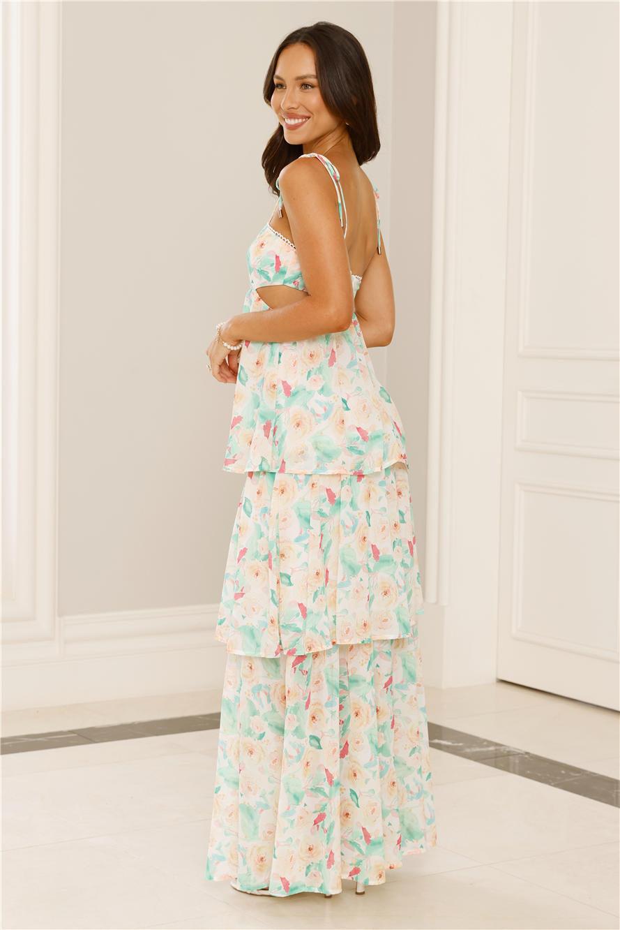 Hamilton Island Maxi Dress Green Product Image