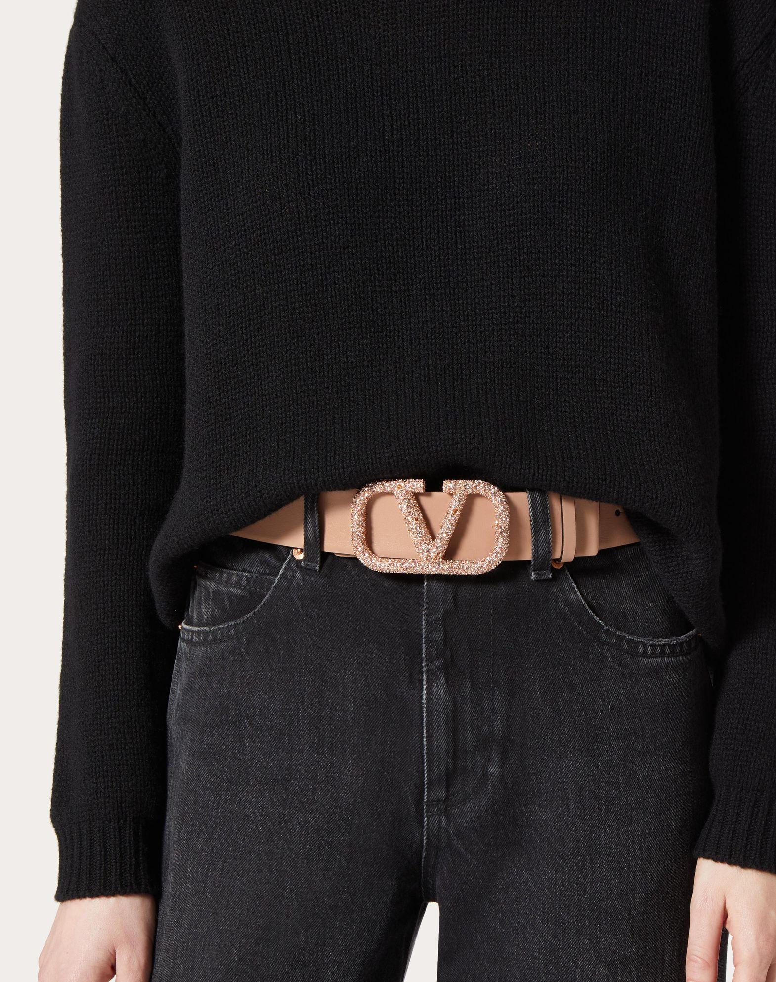 Vlogo Signature Reversible Shiny Calfskin Belt 40Mm Product Image