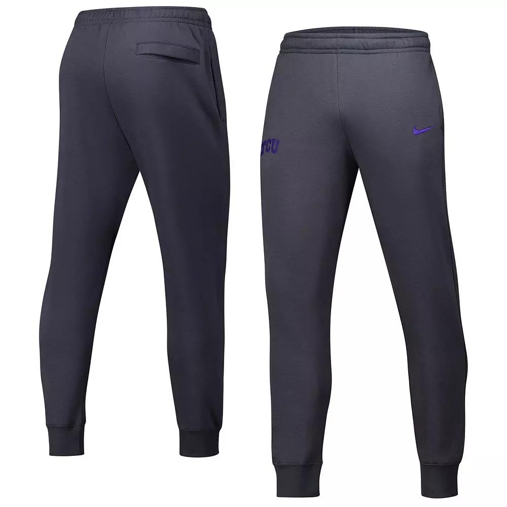 Men's Nike Anthracite TCU Horned Frogs Club Fleece Pants, Size: XL, Grey Product Image