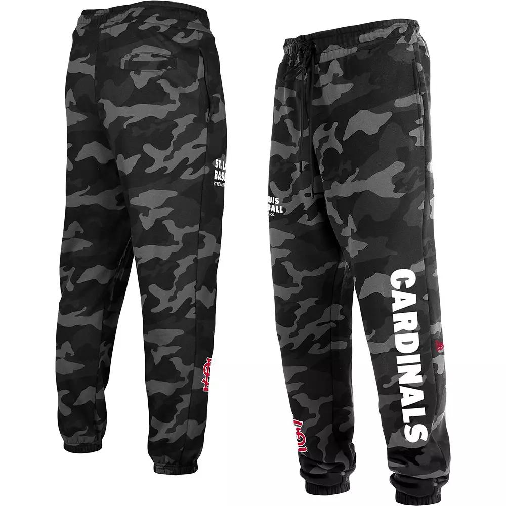 Men's New Era Black St. Louis Cardinals Camo Jogger Pants,  Product Image