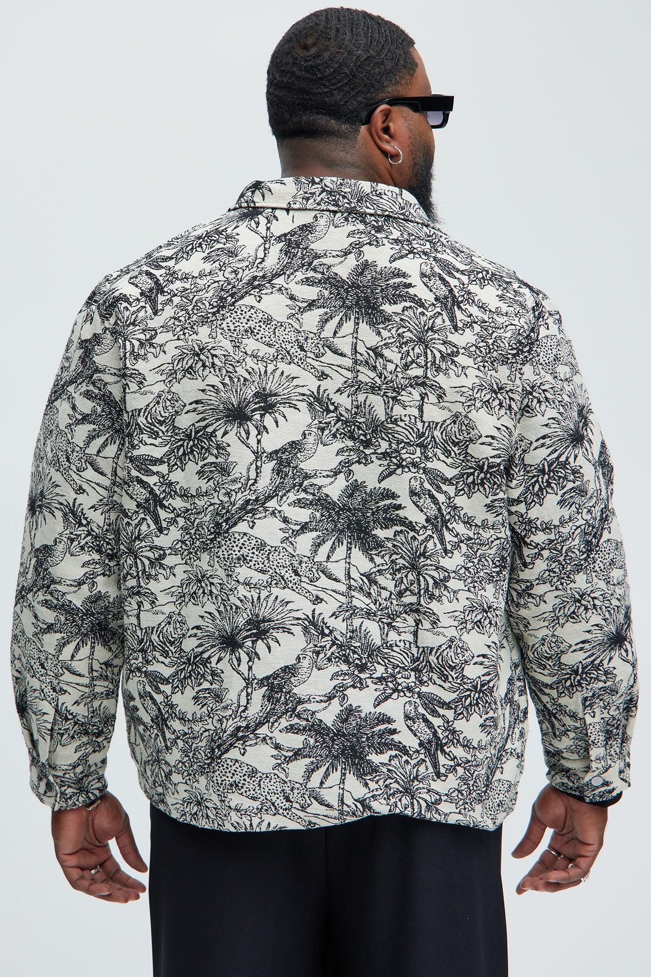 Even Better Tapestry Button Up Shirt - Black/combo Product Image