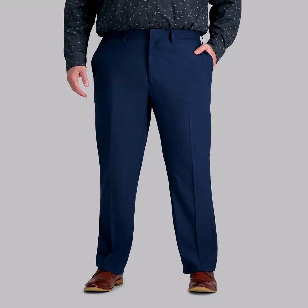 Big & Tall Haggar® Premium Comfort Straight-Fit Flat-Front Dress Pants, Men's,  Product Image